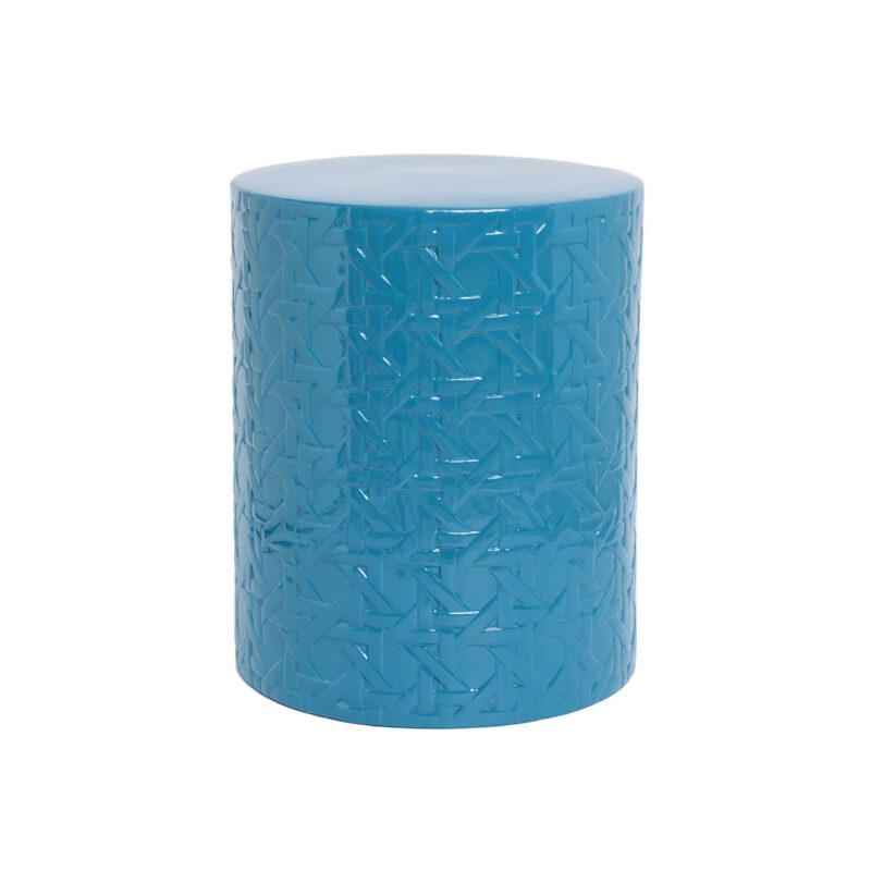 STOOL, CERAMICA, AZUL, DIBUJO, INDIETRO