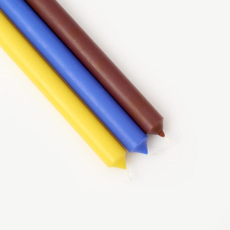 VELAS, CIRIOS, COLORES, INDIETRO