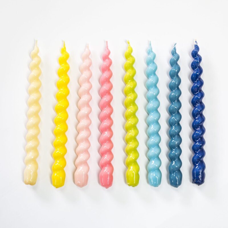VELAS ESPIRALES , VELAS COLORES CANDY, INDIETRO