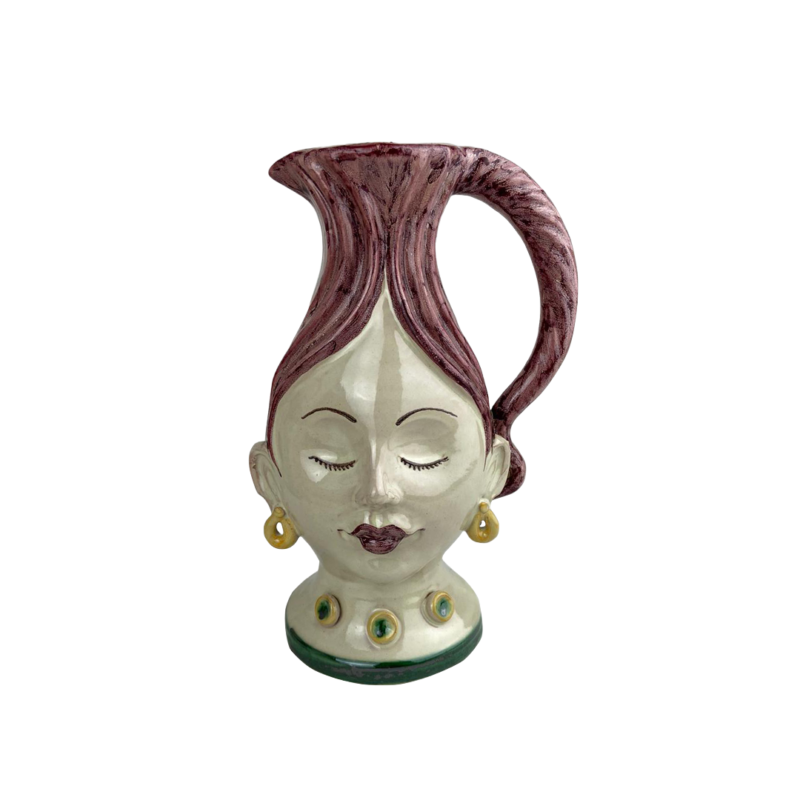 JARRA CERAMICA, JARRA PINTADA A MANO