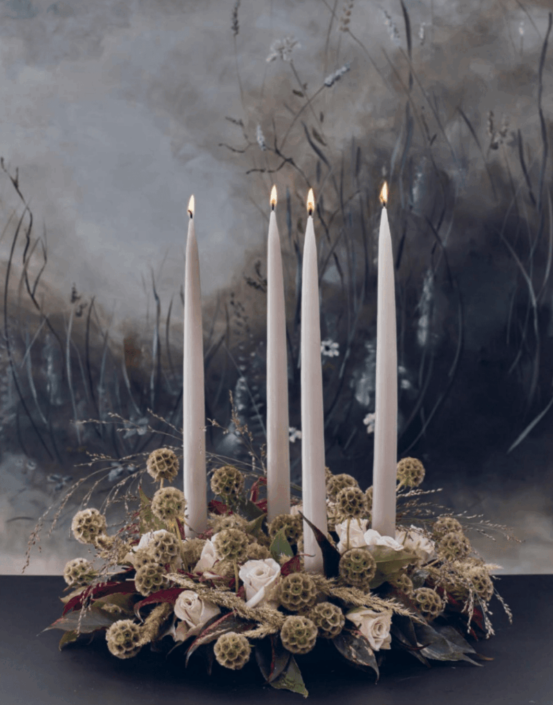 4 VELAS BEIGE