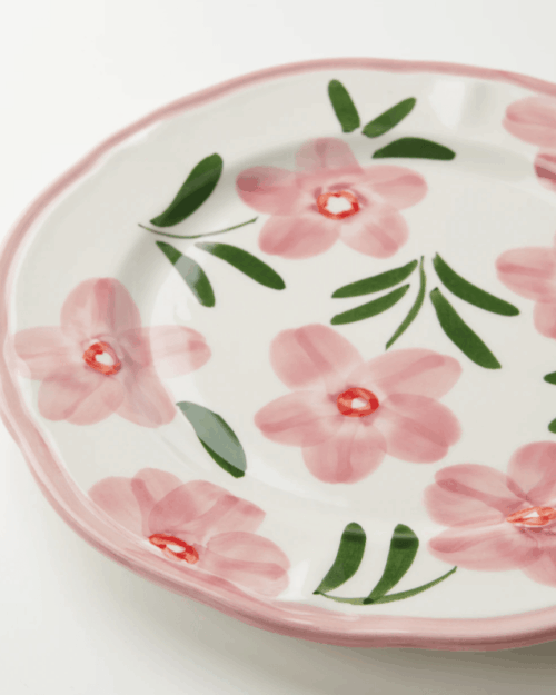plato xxl ceramica flores, indietro
