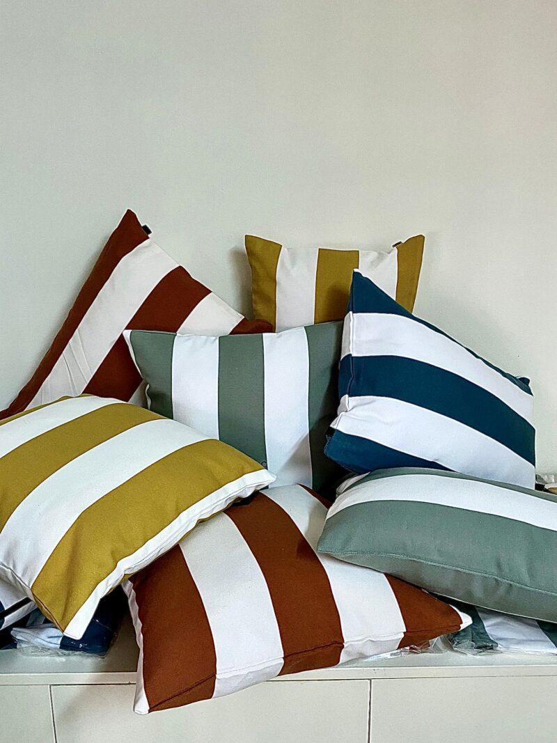 cojines rayas exterior haomy ¡, indietro