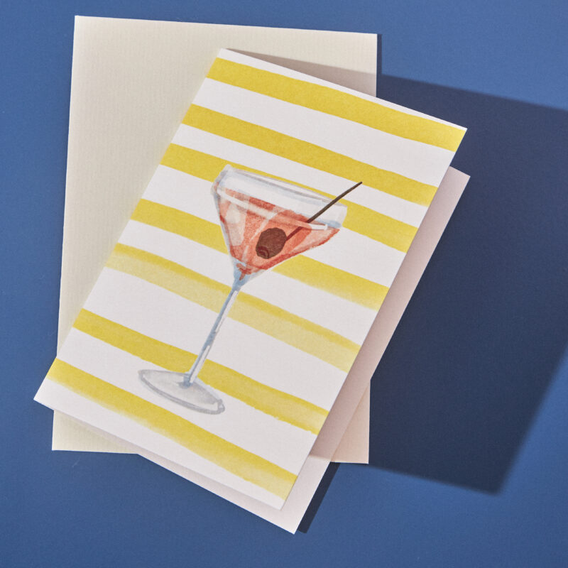 tarjetas regalo cóctel, tarjetas papelería indietro