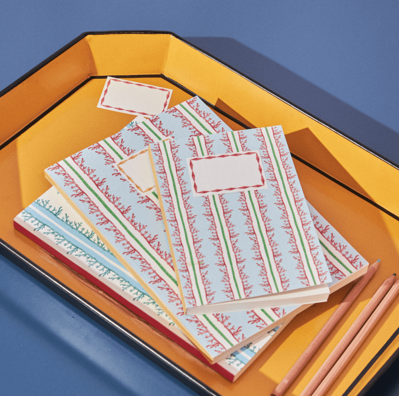 CUADERNO CORAL PEQUEÑO, RAYAS,INDETRO PAPELERIA