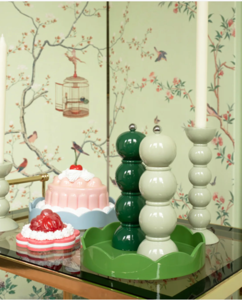 salero y pimenteros bolas laca, indietro , molinillo