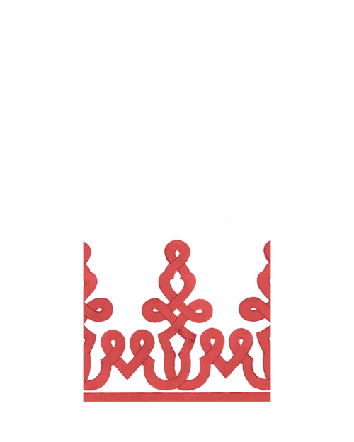 SERVILLETAS PASAMANERÍA ROJO