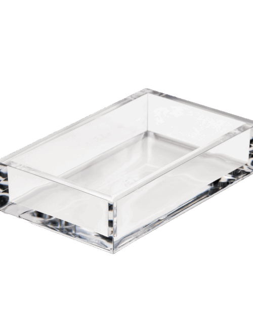 servilletero transparente, indietro