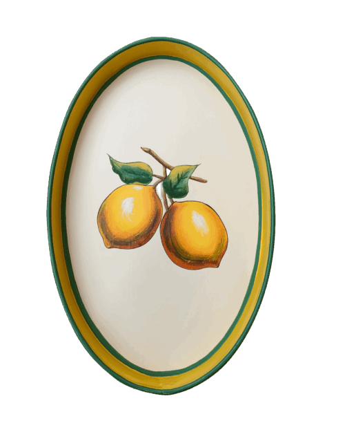 BANDEJAS PINTADAS A MANO, LIMONES, INDIETRO, LES OTTOMANS