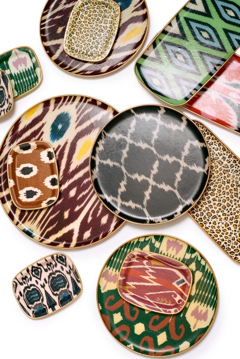 bandejas ikat fibra, indietro, les ottomans