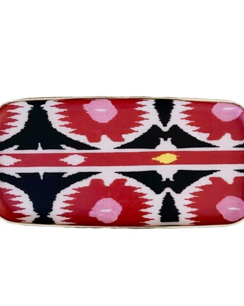 bandeja ikat, indietro, rectangular, indietro