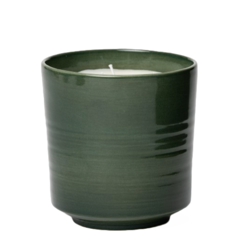 vela xl ceramica verde, indietro