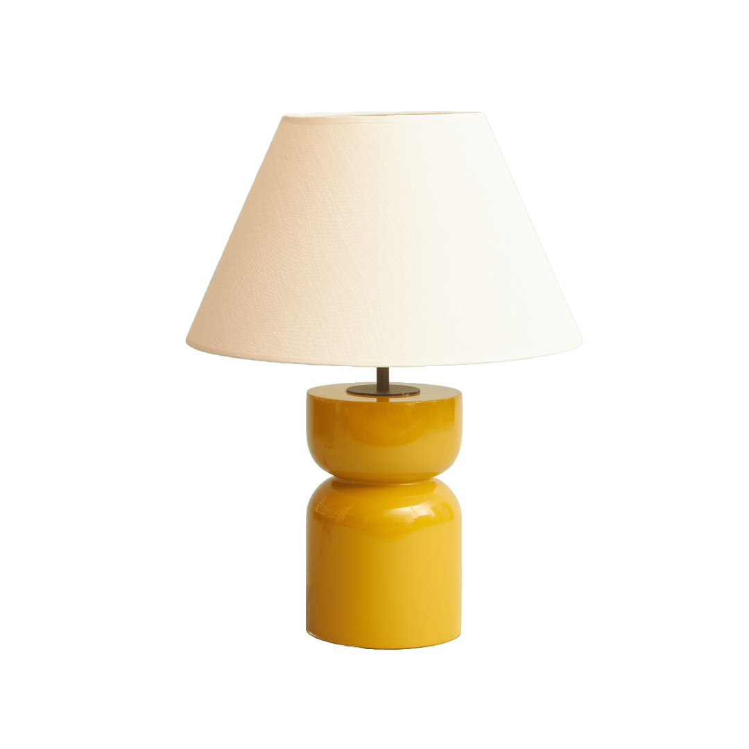 PIE DE LAMPARA LOOP AMARILLO