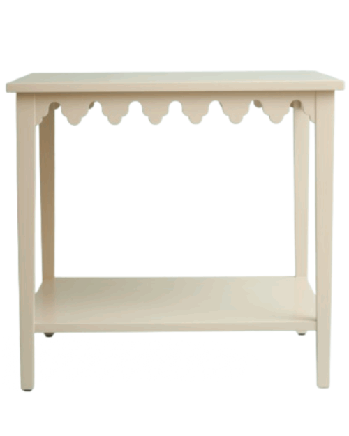 muebles indietro, mesa auxiliar ondas
