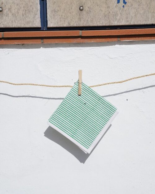 2 SERVILLETAS RAYAS VERDE