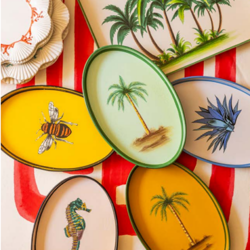 BANDEJA PALMERA TURQUESA