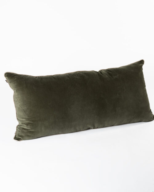 COJÍN LARGO VELVET VERDE