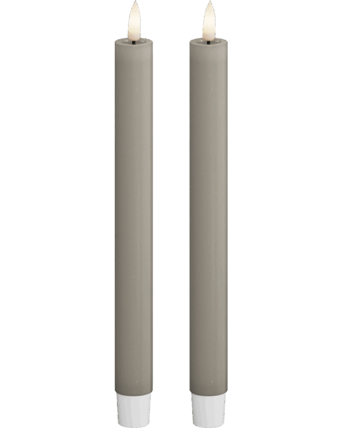 2 VELAS LED GRIS