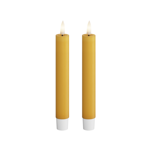2 MINI VELAS LED MOSTAZA