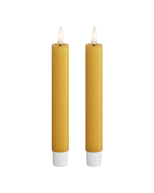 2 MINI VELAS LED MOSTAZA