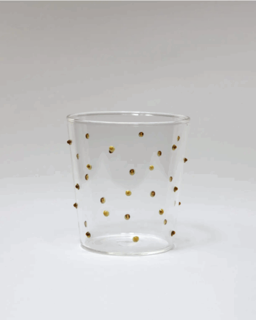 vasos. cristal puntos, indietro