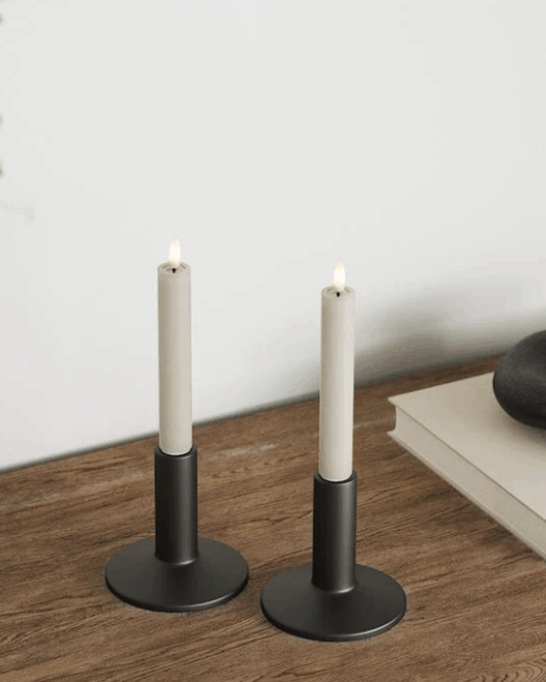 2 MINI VELAS LED GRIS