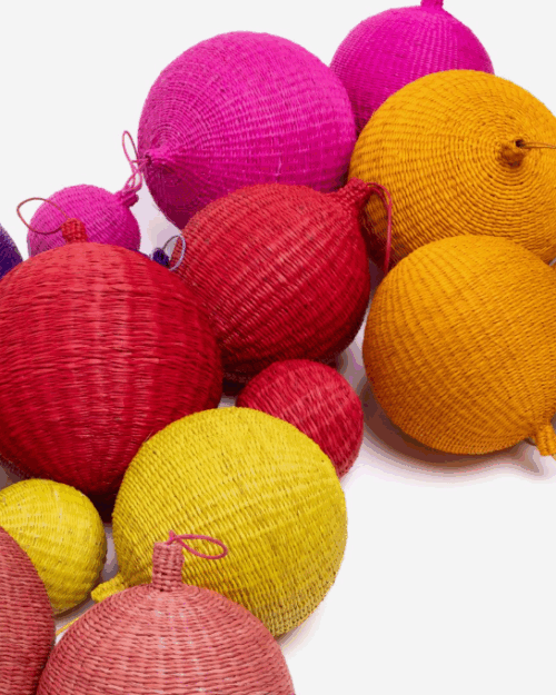 BOLA NAVIDAD AMARILLO