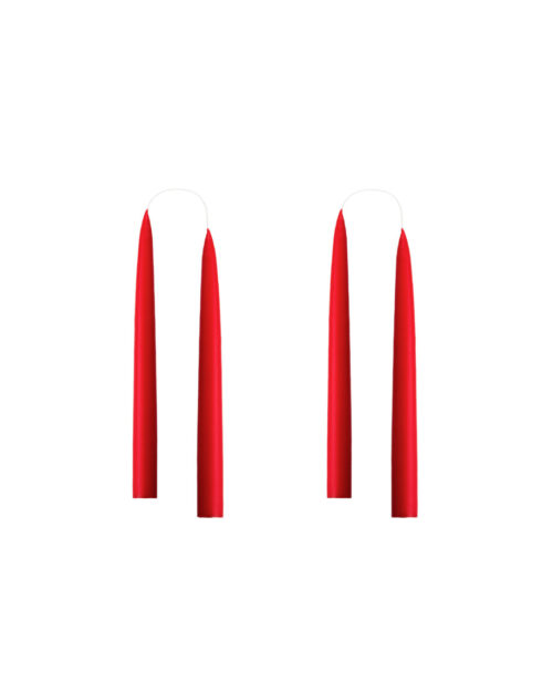 4 VELAS ROJAS