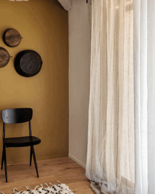 CORTINA BLANCA ALGODÓN