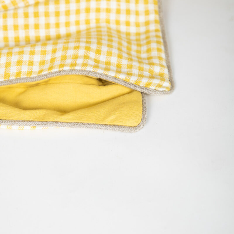 PLAID CUADROS VICHY AMARILLO - Imagen 4