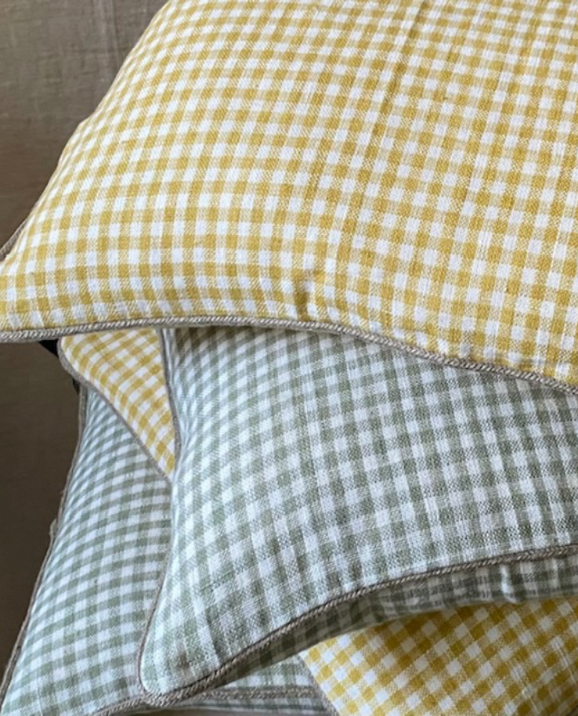 cojines lino vichy, Naomy, indietro