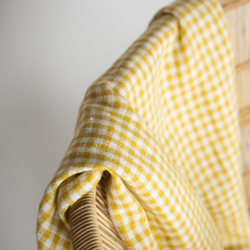 PLAID CUADROS VICHY AMARILLO
