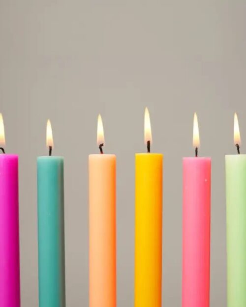 SET 6 VELAS MIXTAS FLÚOR