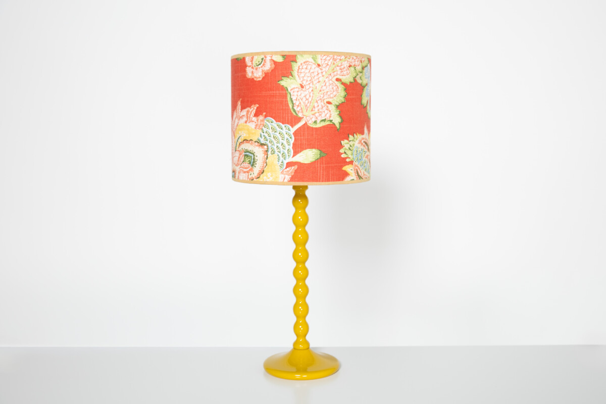 PIE DE LAMPARA TWIST AMARILLO