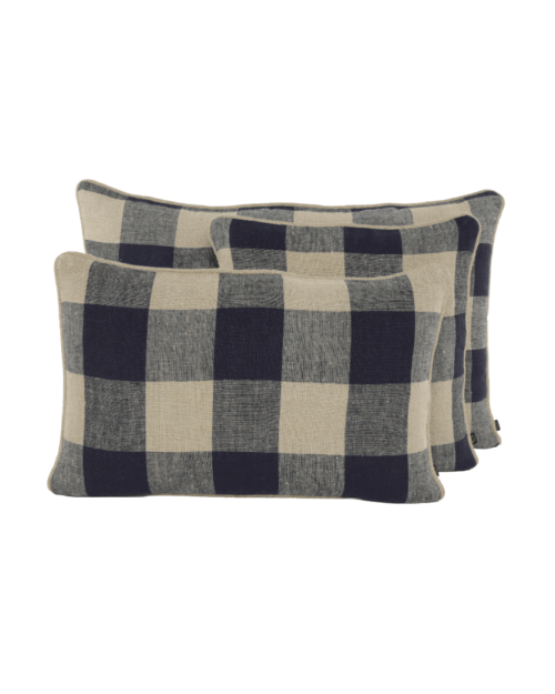 COJINES LINO CUADROD, HAOMY, INDIETRO