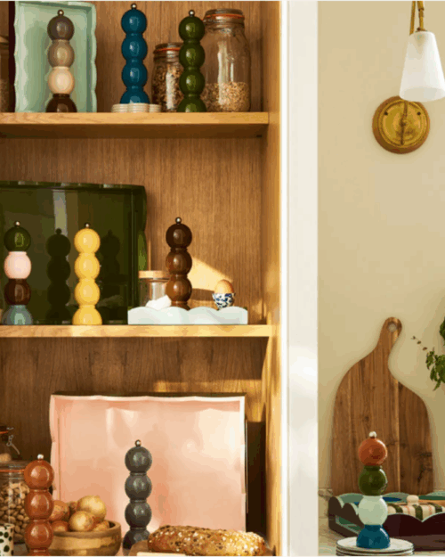 salero y pimentero laca, colores, indietro , molinillos, addisosn ross