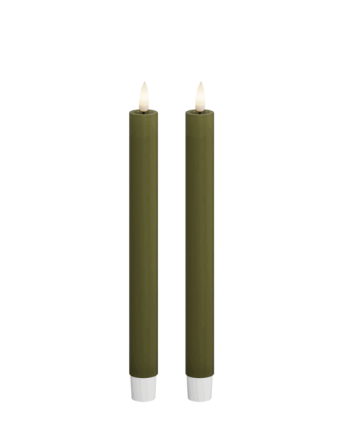 2 VELAS LED OLIVA