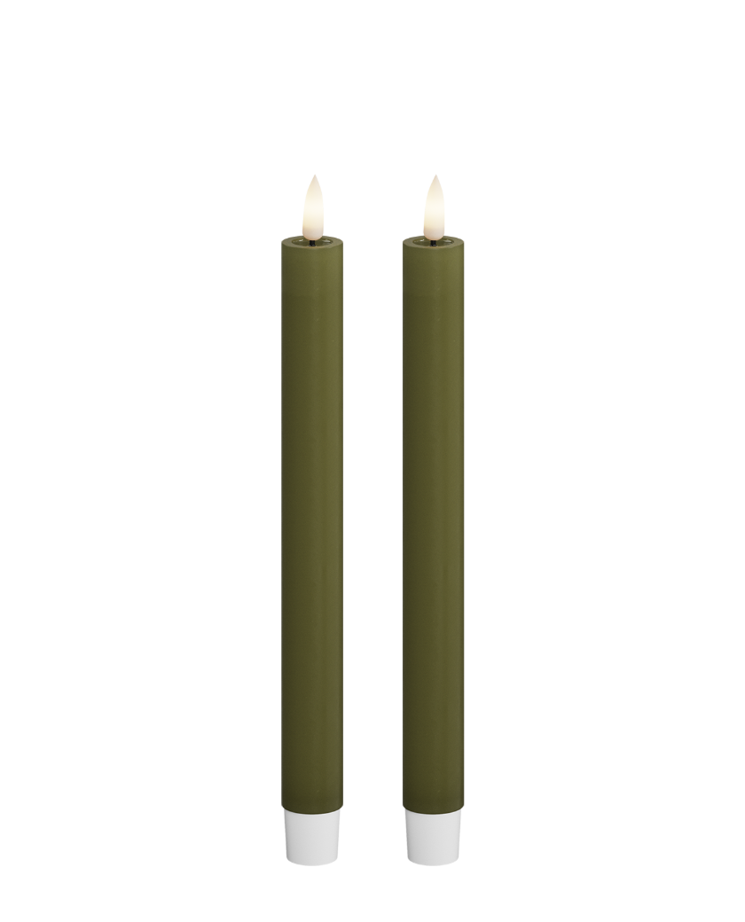 2 VELAS LED OLIVA