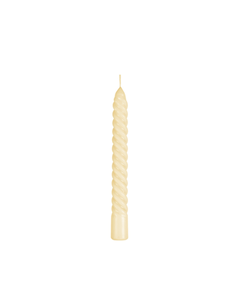 PACK DE 2 VELAS ESPIRAL BEIGE