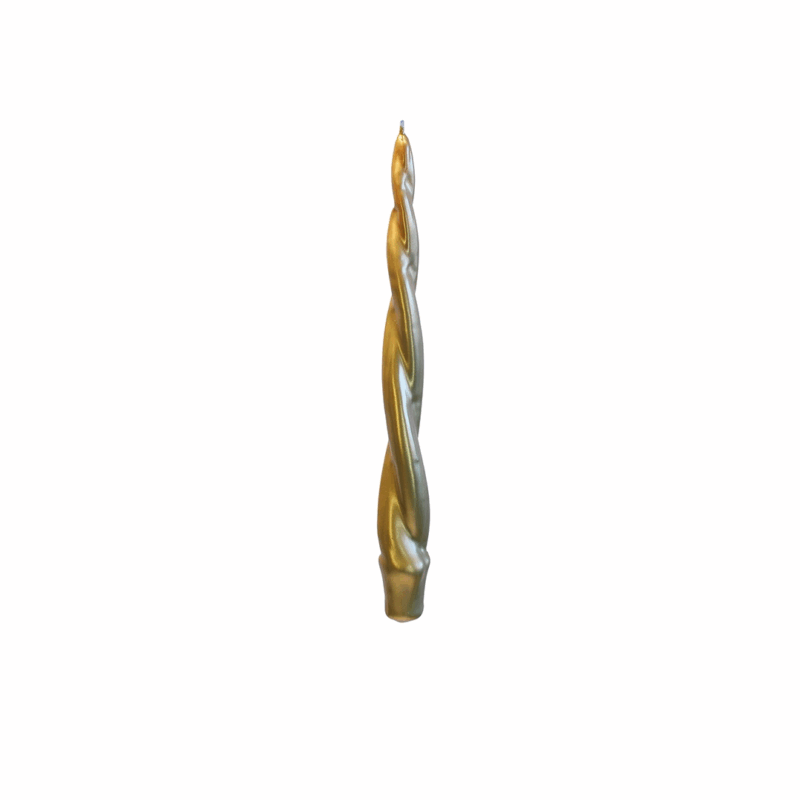 PACK DE 2 VELAS ORO