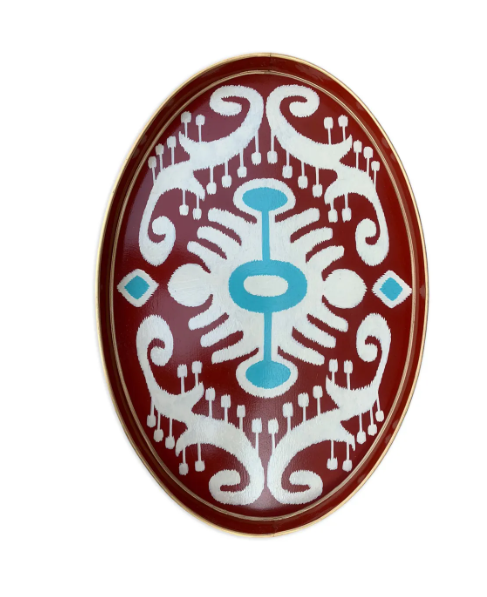 BANDEJA OVALADA IKAT