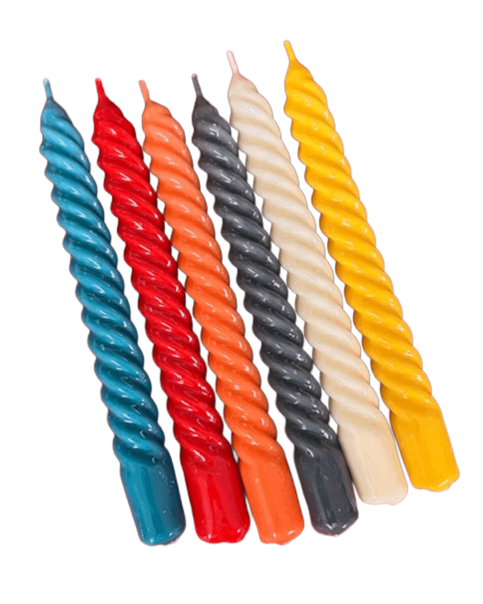 velas formas, colores, cirios colores brillo, indietro