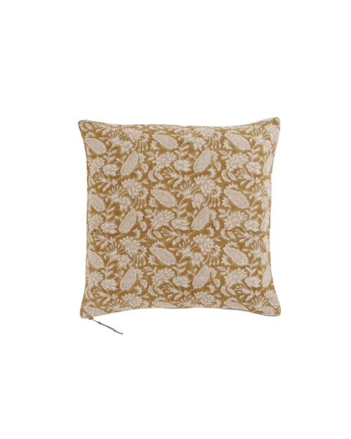 cojines lino, cojines flores, indietro