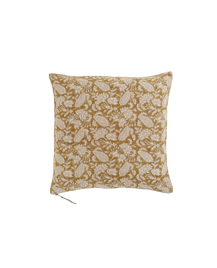 cojines lino, cojines flores, indietro