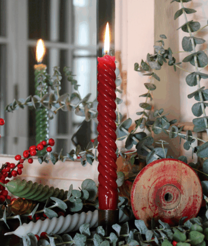 PACK DE 2 VELAS ESPIRAL ROJO