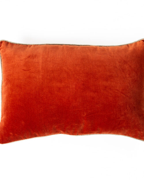 ALMOHADÓN VELVET TEJA 60X40
