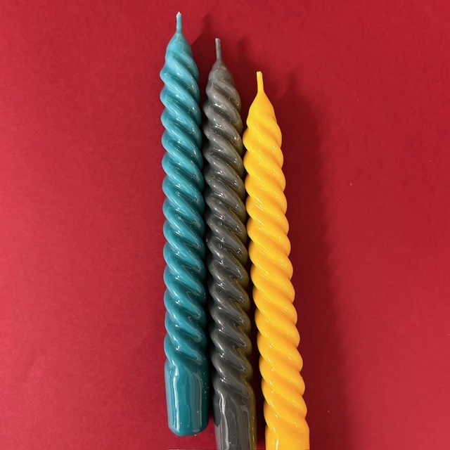 PACK DE 2 VELAS ESPIRAL TURQUESA - Imagen 3