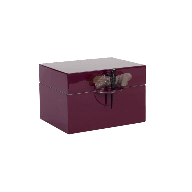 CAJA DRAGONFLY BERENJENA