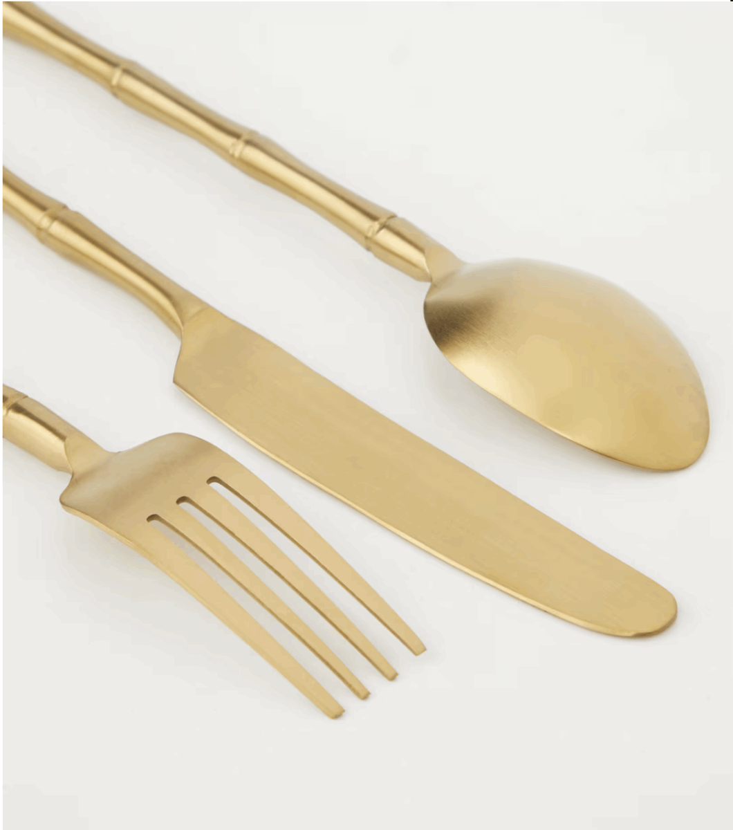 SET CUBIERTOS GOLD - Imagen 4