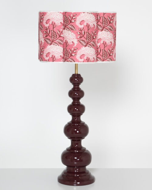 PIE DE LAMPARA TUCANA BURDEOS